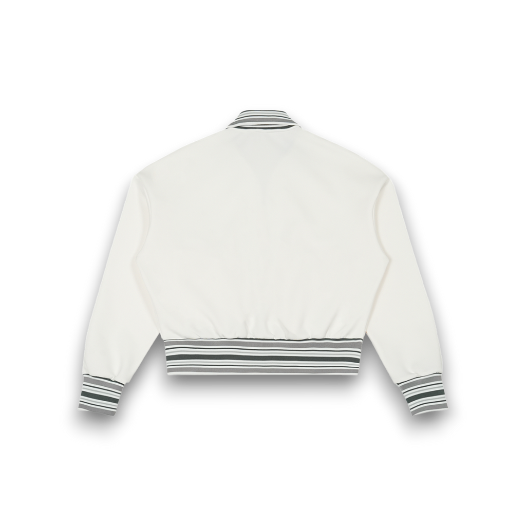 RB Striped Rib Collar Zip Jacket