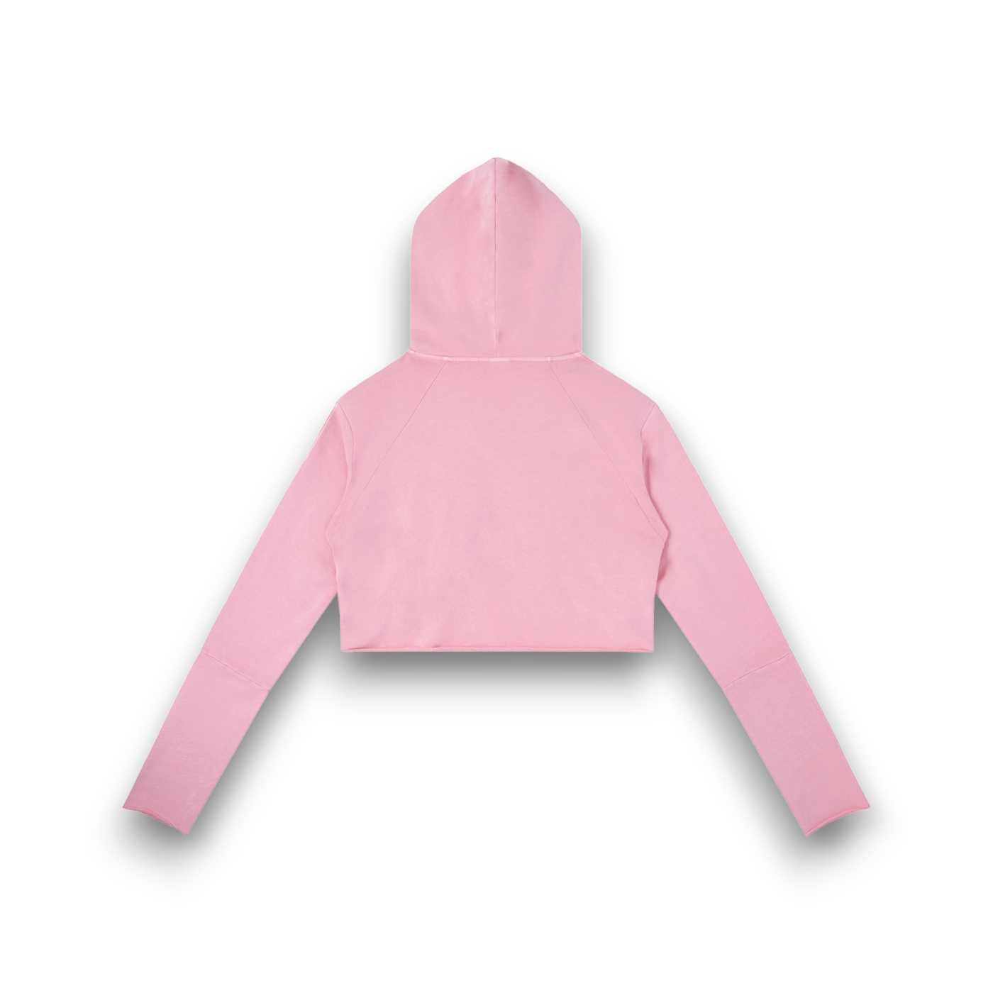 RB Vintage Washed Raw Edge Pink Hoodie