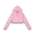 RB Vintage Washed Raw Edge Pink Hoodie