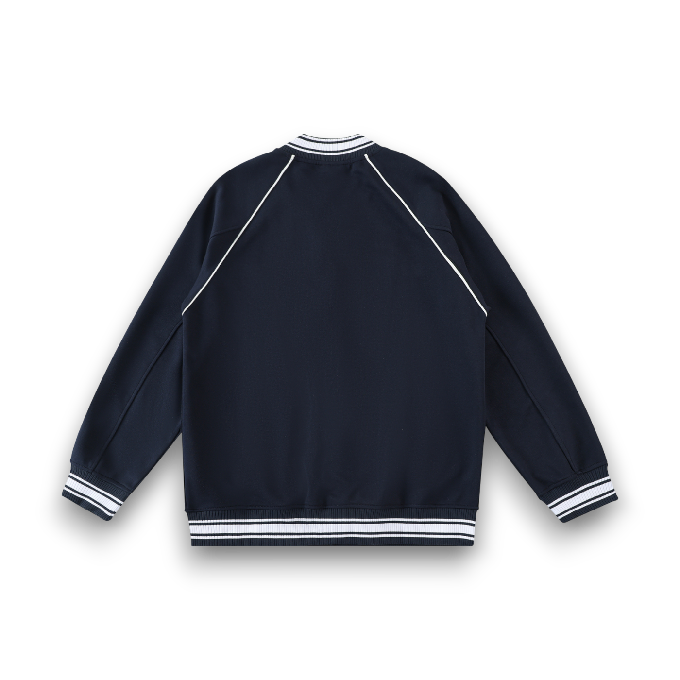 RB Contrast Trim Raglan Varsity Jacket