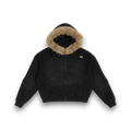 RB Sun Fade Boxy Detachable Fur Hoodie