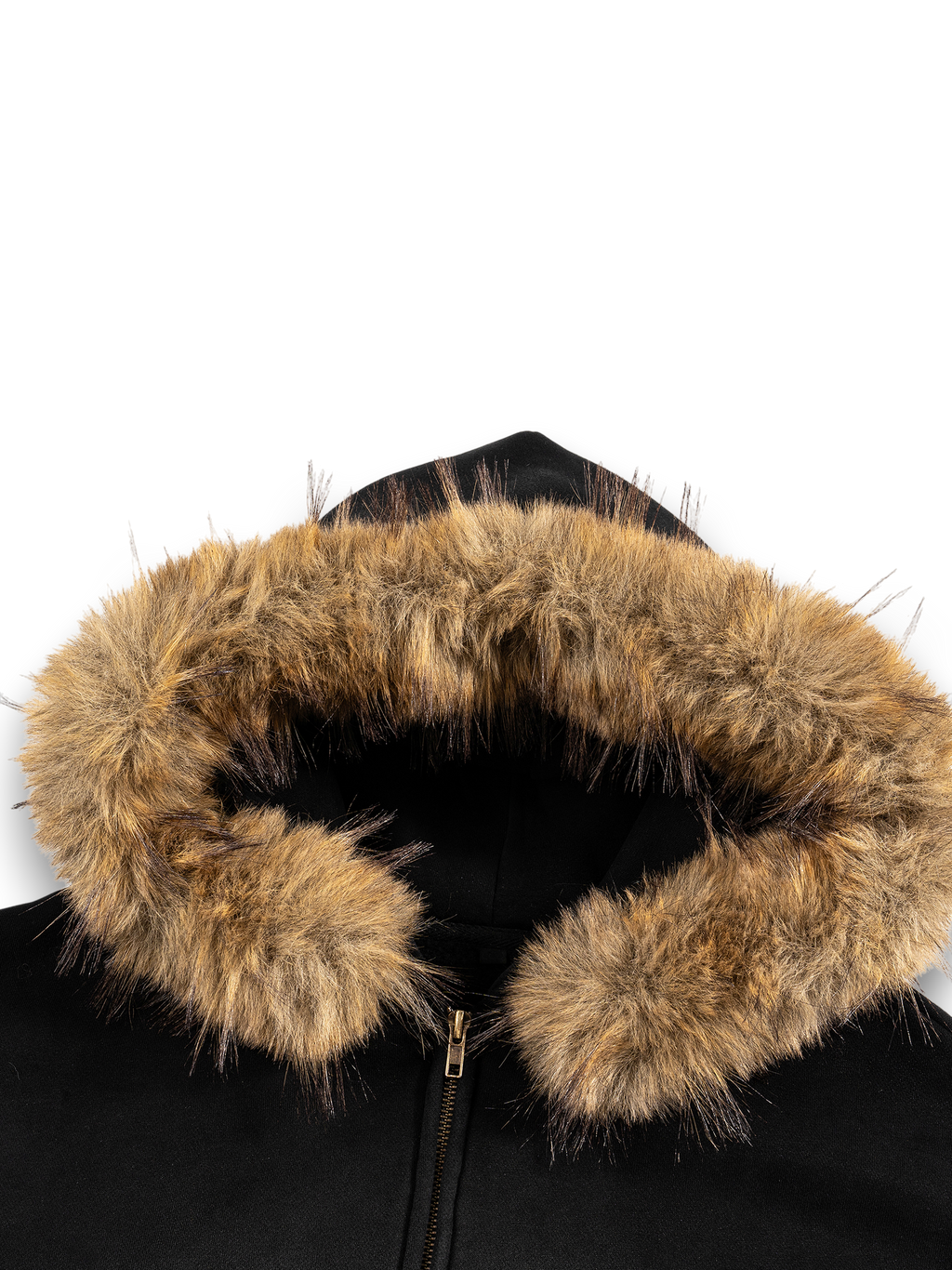 RB Sun Fade Boxy Detachable Fur Hoodie