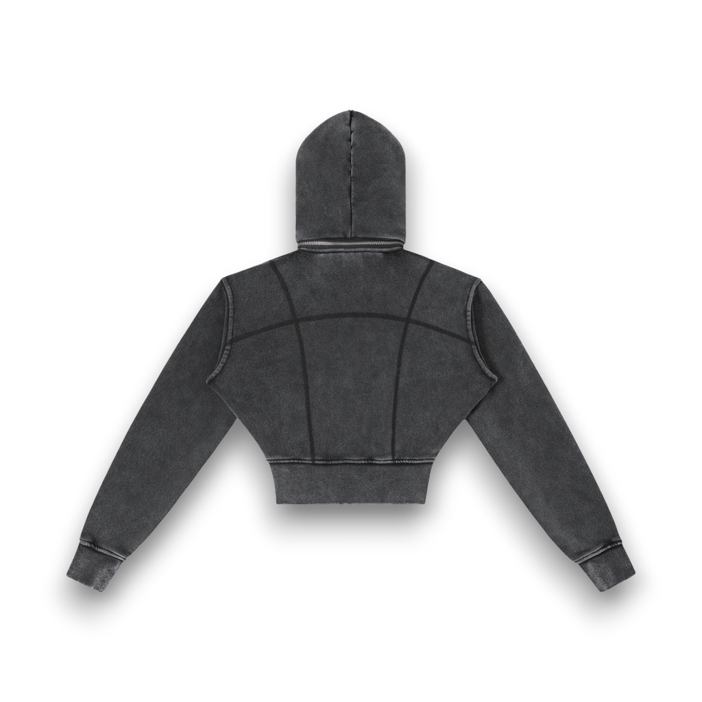 RB Vintage Washed Cropped Fleece Hoodie