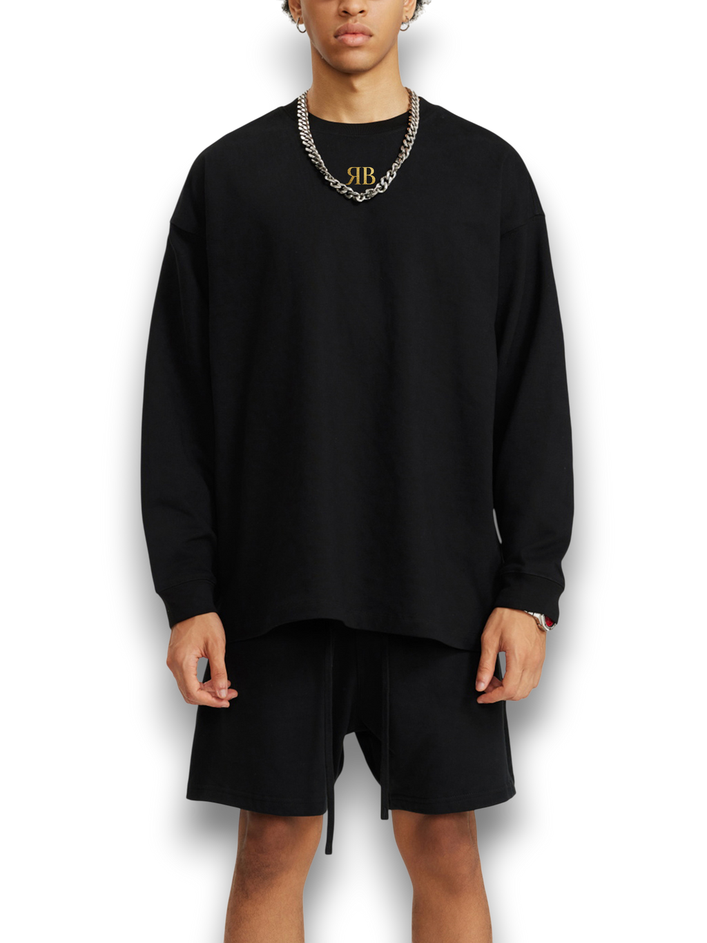 RB Oversized Dark Long Sleeve Tee