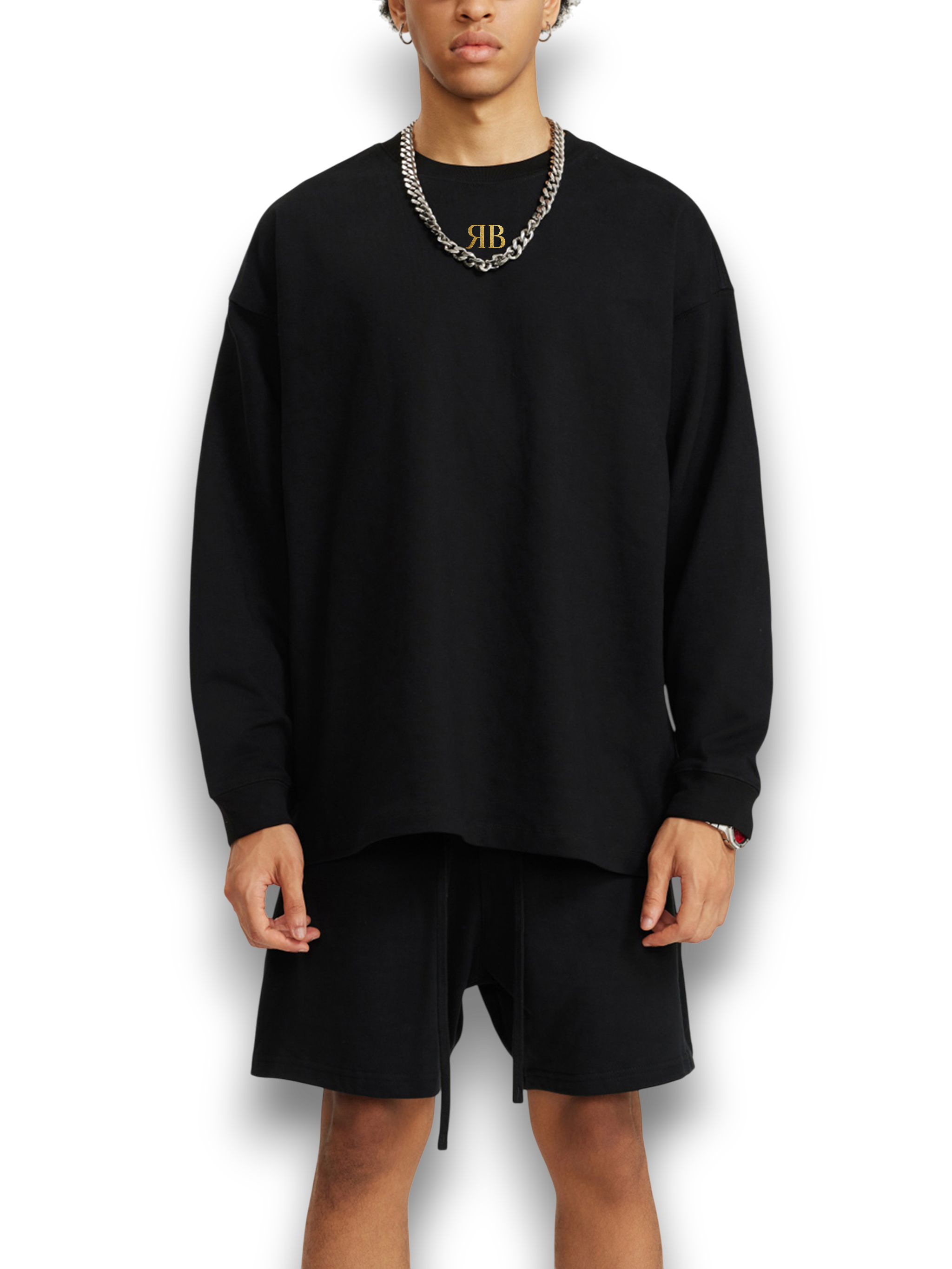 RB Oversized Dark Long Sleeve Tee