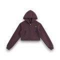 RB Cropped Zip-Up Cherry Hoodie