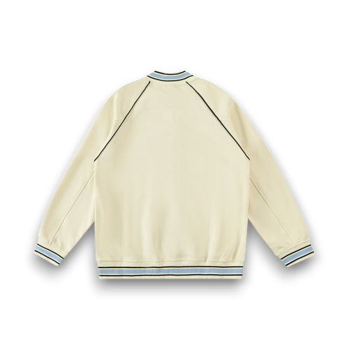 RB Contrast Trim Raglan Varsity Jacket