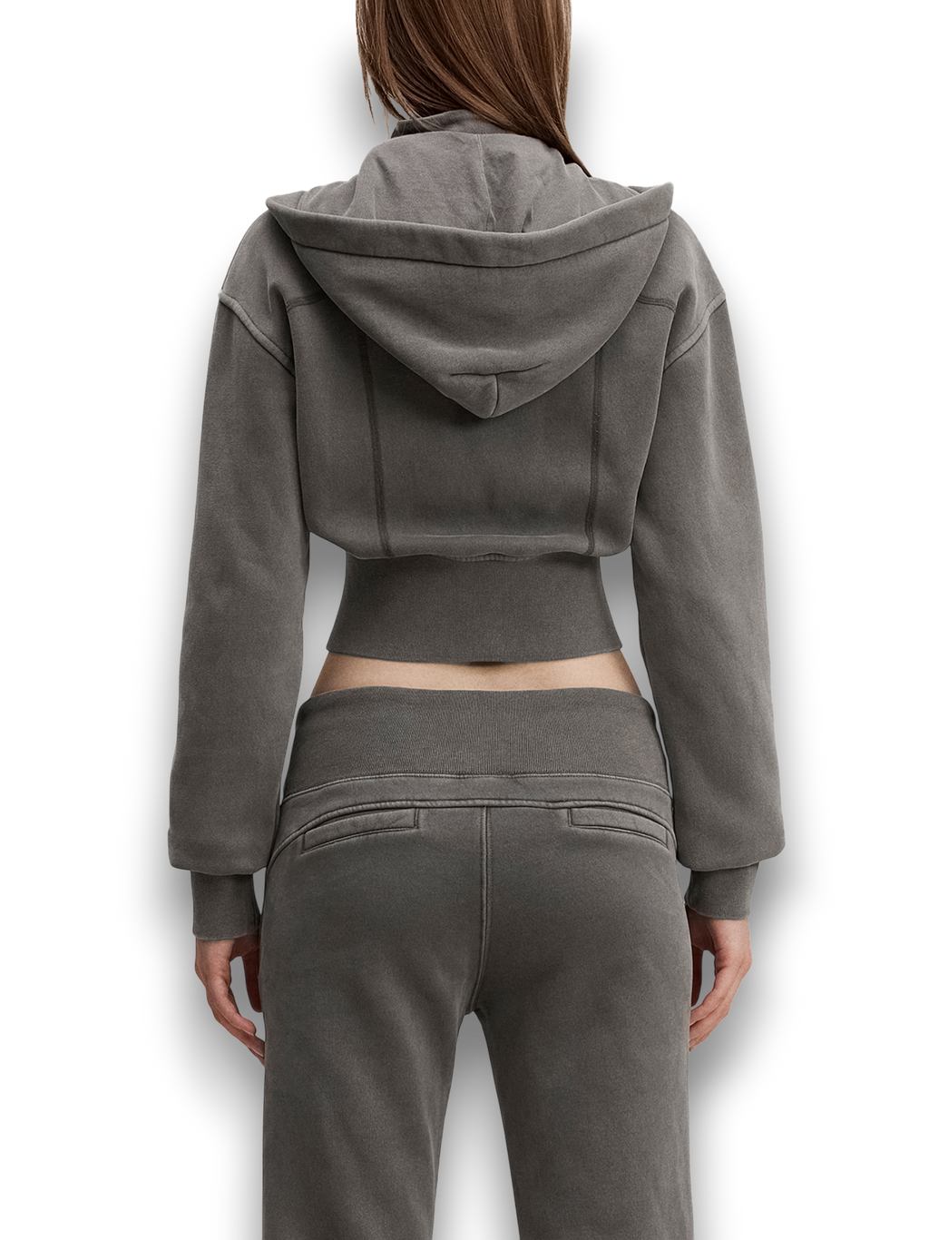RB Vintage Washed Cropped Fleece Hoodie