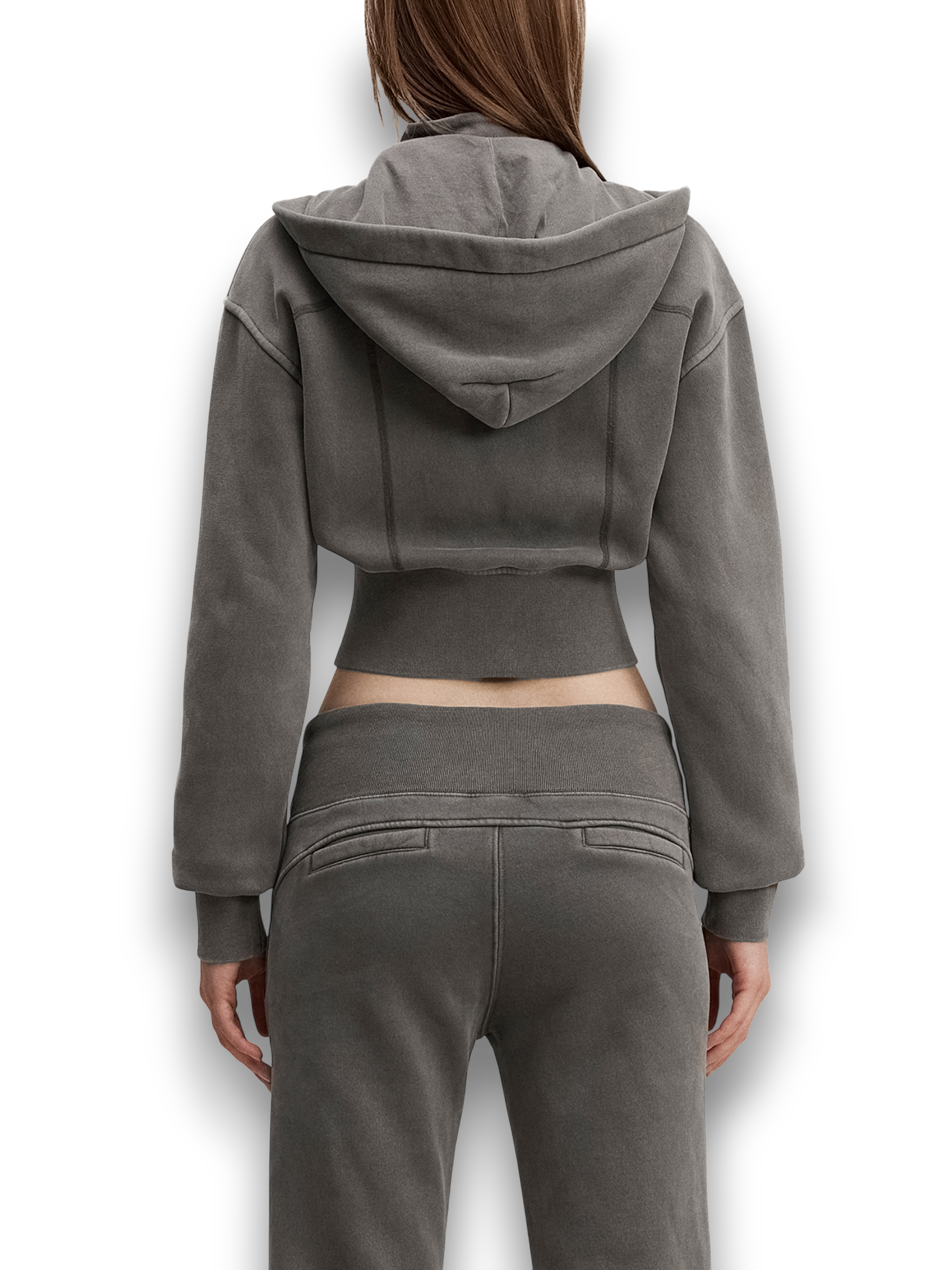 RB Vintage Washed Cropped Fleece Hoodie