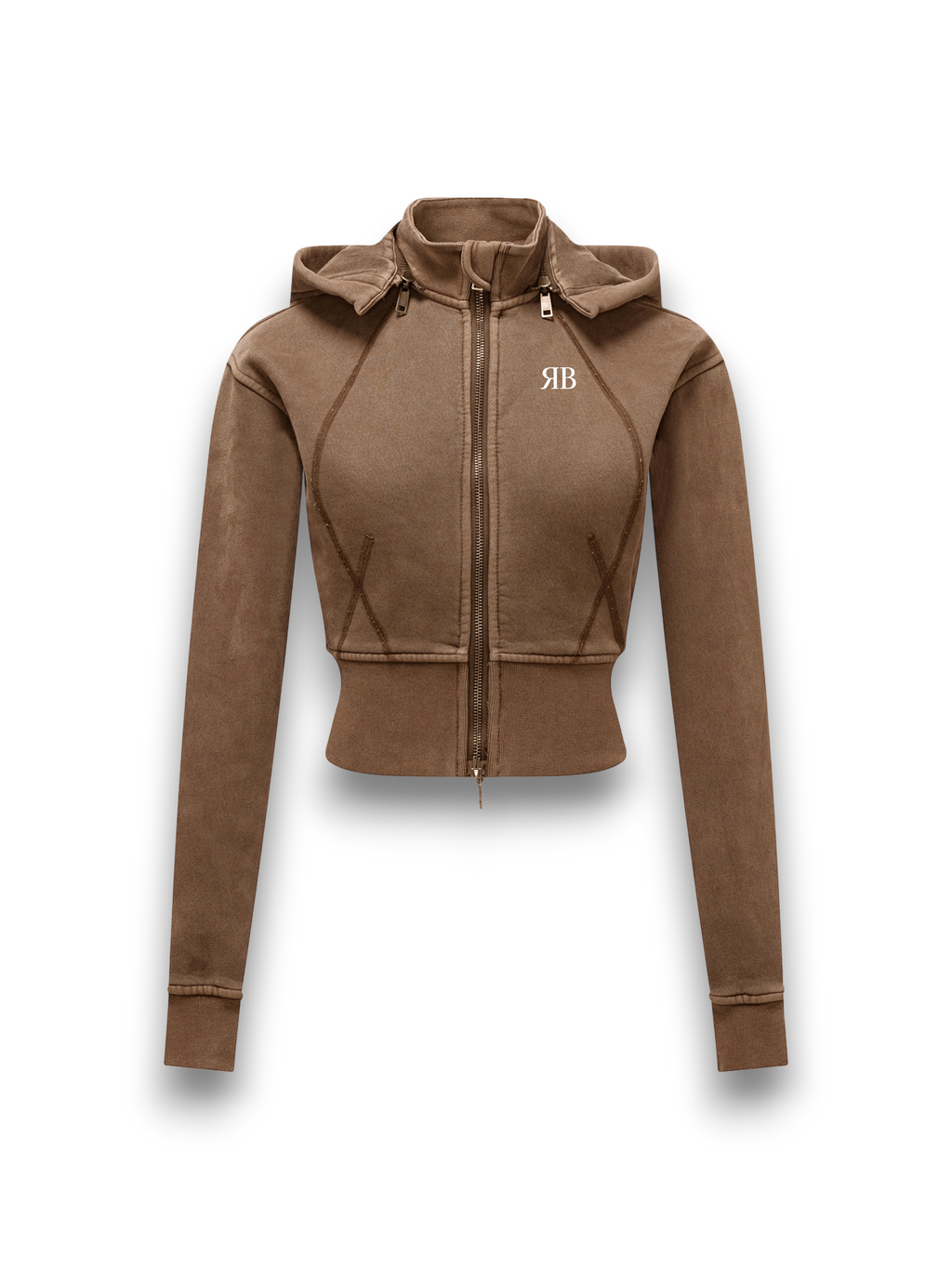 RB Vintage Washed Cropped Fleece Hoodie