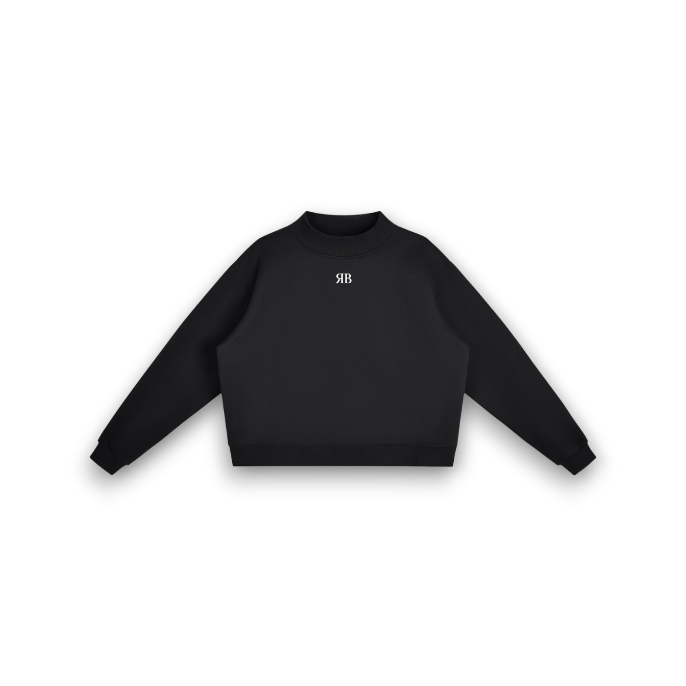 RB Mock Neck Crew Sweatshirt