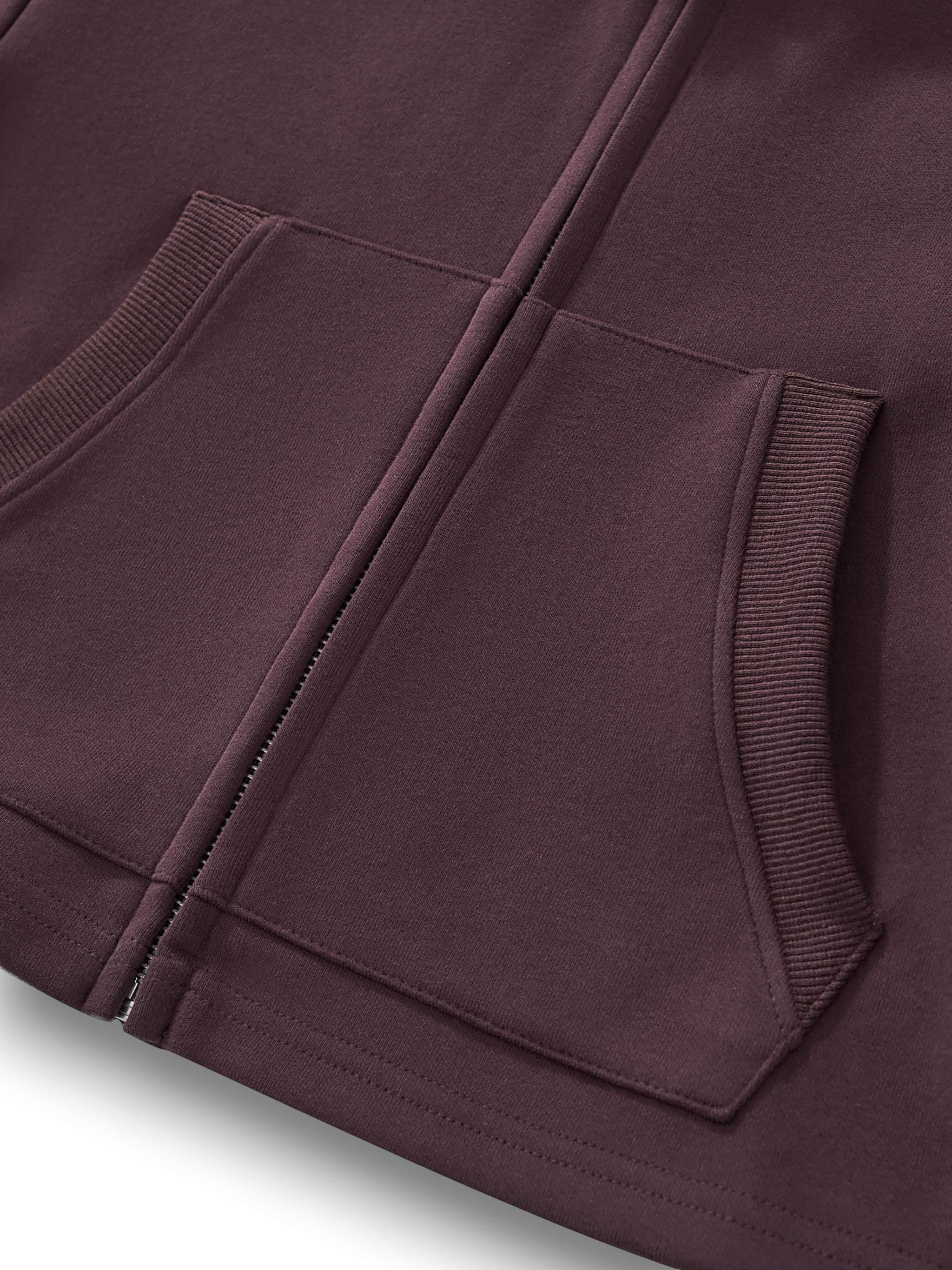 RB Cropped Zip-Up Cherry Hoodie